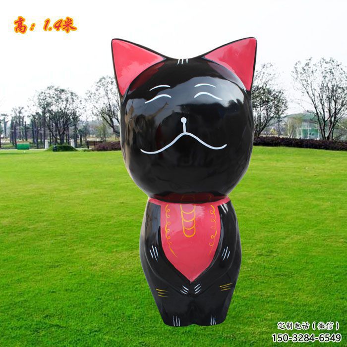 潮州廣場小貓雕塑，動物擺件，仿古工藝