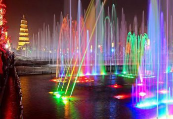 臺江選定噴泉雕塑，燈光數(shù)控效果，水景藝術(shù)雕塑