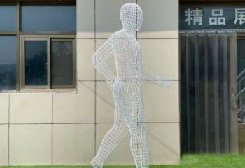 來賓鏤空運動員雕塑服務商，美陳雕塑，鐵藝體育人物雕塑精選