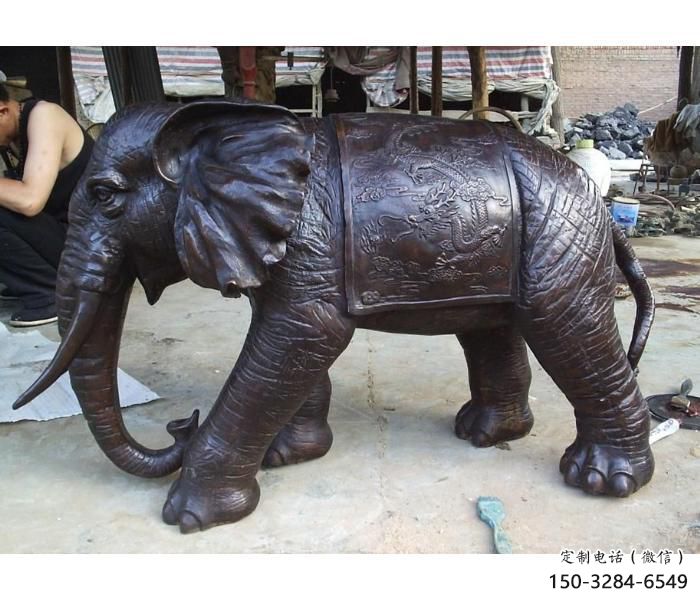 白云庭院大象雕塑定做，廣場雕塑，室外銅大象雕塑提供
