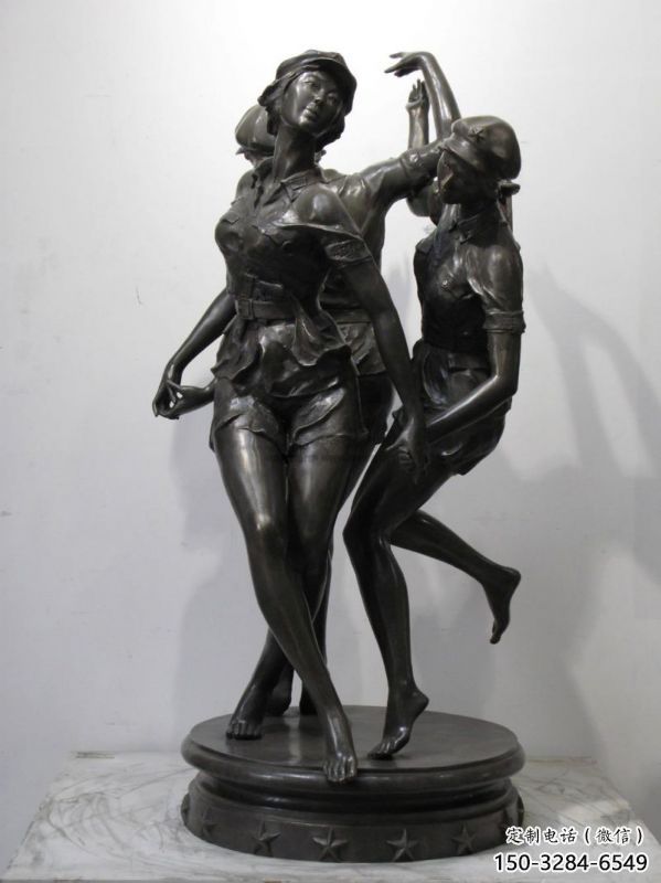 瓊海住宅小區跳舞雕塑