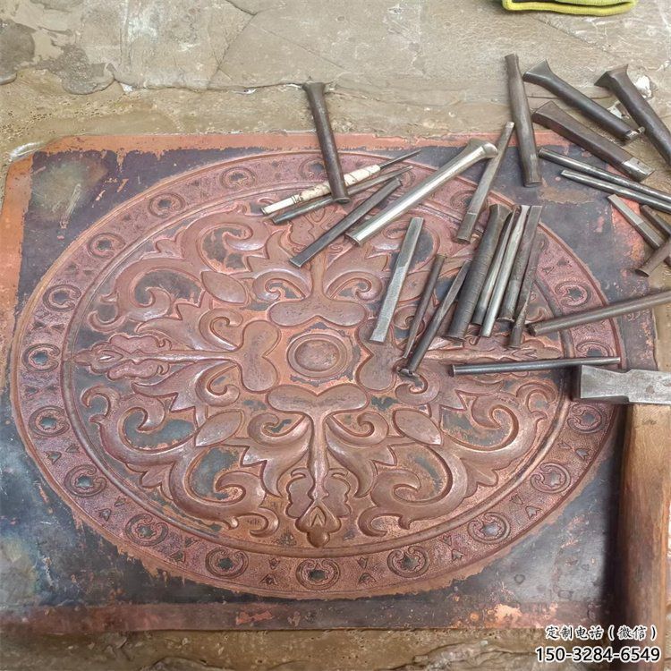 石家莊花卉浮雕精品，鍛銅構件，別墅花卉浮雕廠家