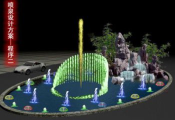 云巖旱地漂浮噴泉雕塑，水景藝術噴泉雕塑生產商