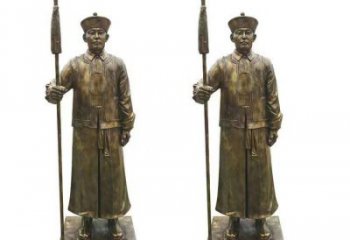 美蘭庭院武士雕塑