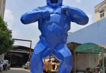 萬(wàn)寧彩繪黑猩猩雕塑