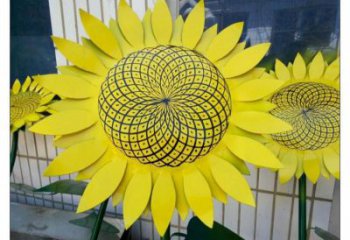 辛集抽象花籃雕塑展品，小區雕塑，葵花花籃雕塑工程制作精選