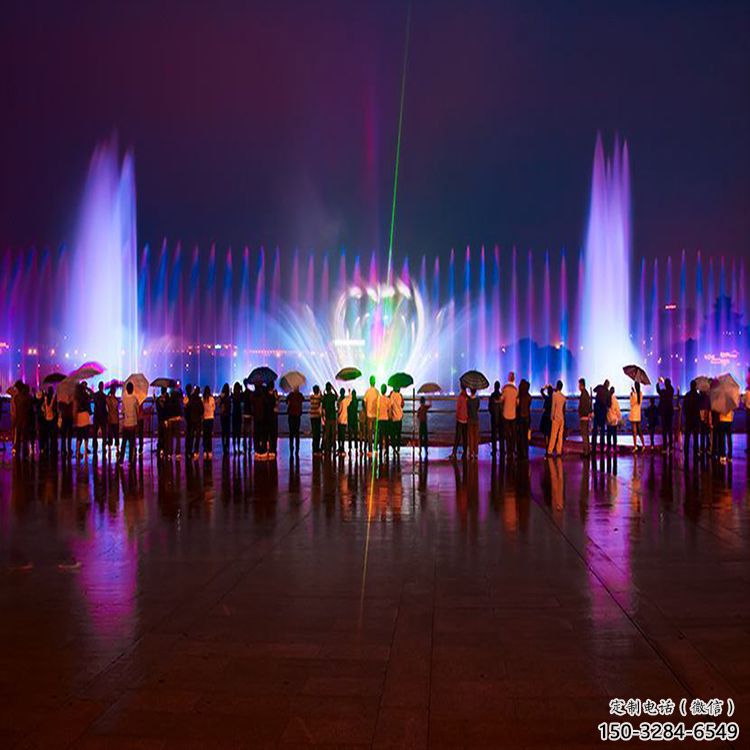 黑河水景程控噴泉雕塑，高噴循環噴水方式設計