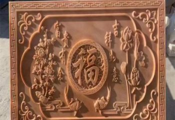 孝感浮雕制造商，室外軟裝，景觀福字浮雕制作廠家