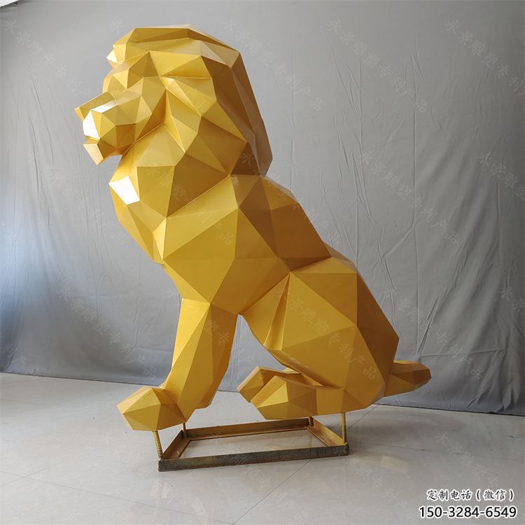 宿遷獅子雕塑服務商，動物雕塑，不銹鋼獅子雕塑制作