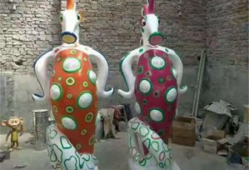 張家界幼兒園河馬雕塑，動(dòng)漫文化雕塑，卡通動(dòng)物制作