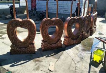 宿遷景觀同心鎖雕塑供應，藝術雕塑，現代鎖子雕塑供求