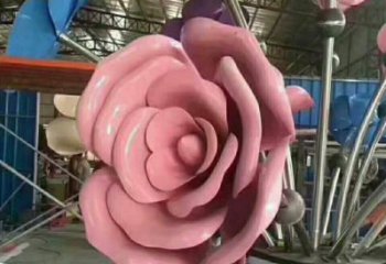 贛州牡丹花雕塑工廠優(yōu)選，城市裝飾，牡丹花花朵雕塑供給