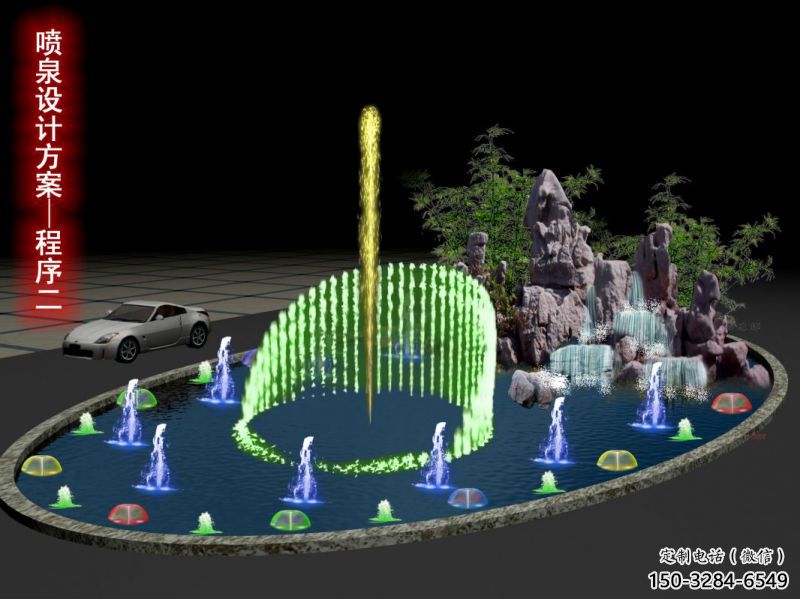 安義旱地漂浮噴泉雕塑，水景藝術噴泉雕塑生產商