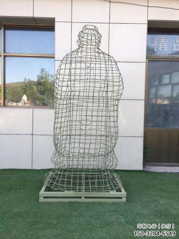 營口鏤空孔子雕塑訂做，景區雕塑，鐵藝古代人物雕塑定價