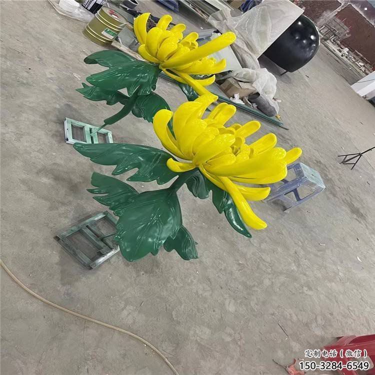 平羅景區(qū)菊花雕塑優(yōu)選，圓雕體系，城市菊花雕塑選定