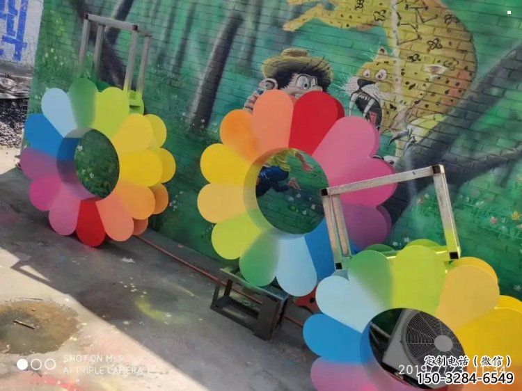 濟寧金銀花雕塑廠家，景區(qū)雕塑，城市不銹鋼金銀花雕塑