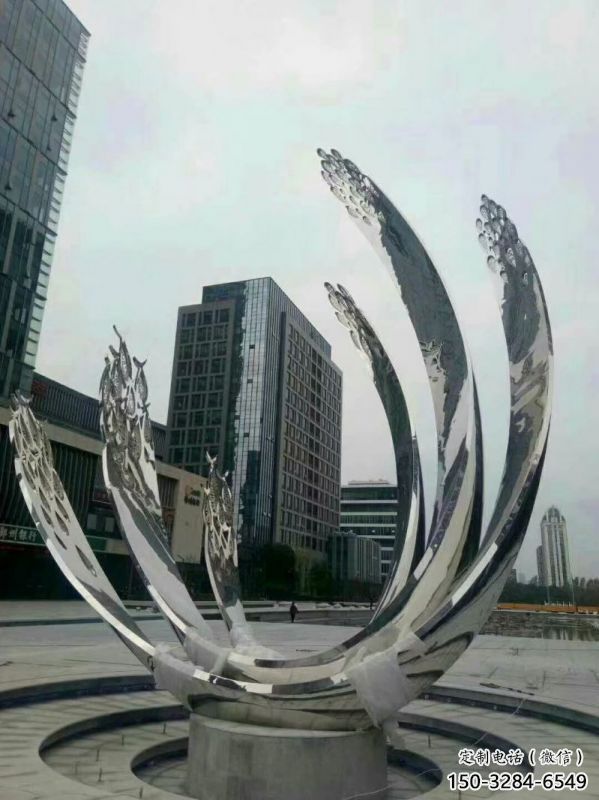 大同地面噴泉雕塑小品，圓環結構概念，旱地水景噴泉體系