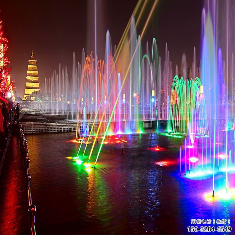 忻州選定噴泉雕塑，燈光數控效果，水景藝術雕塑