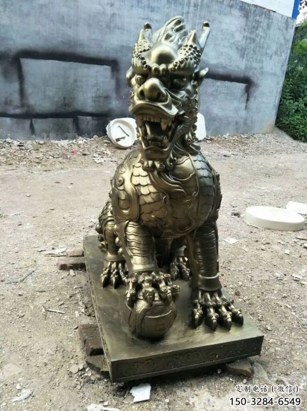 陽泉校園麒麟雕塑，拉絲海洋雕塑，卡通主題