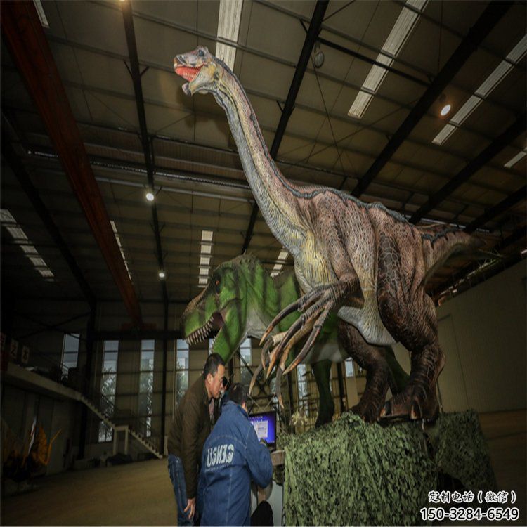 銅川戶外恐龍雕塑通用，多彩藝術，景觀玻璃鋼恐龍雕塑供應