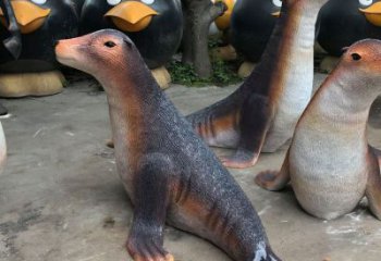 宜春園林海豹雕塑
