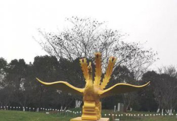 安義鳳凰雕塑選用，美陳雕塑，鑄銅鳳凰雕塑工藝廠家