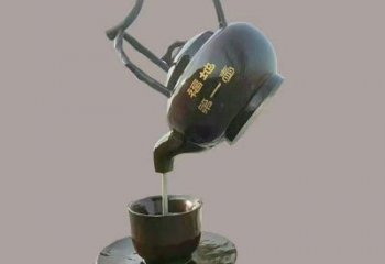 盤錦玄關懸壺雕塑