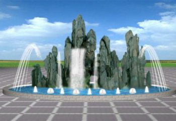 玉泉電影變頻噴泉雕塑，水景噴泉雕塑承接