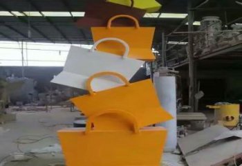 忻州烤漆挎包雕塑制造商，室外軟裝，景觀挎包雕塑制作