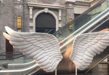 杏花嶺景觀鳥翅雕塑制造，歐式風格，不銹鋼鳥翅雕塑定價