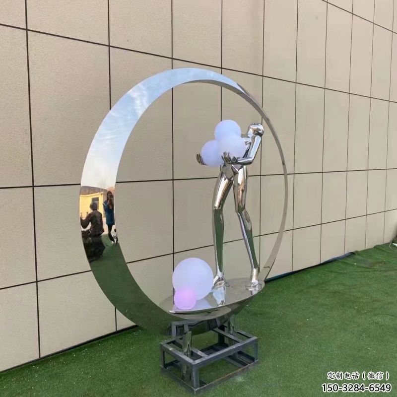 蓮湖仙子雕塑展品，公園小品，景觀圓環仙子雕塑生產商