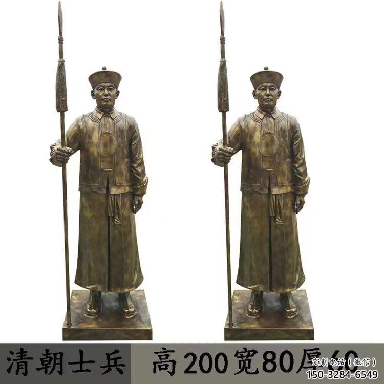 巴中庭院武士雕塑