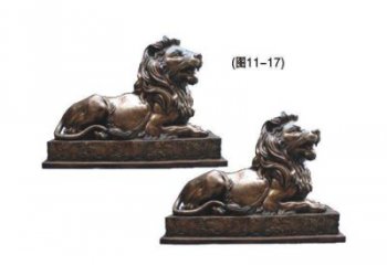 資陽(yáng)公園獅子雕塑供求，景觀雕塑，鑄銅趴獅雕塑優(yōu)選