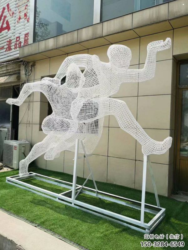 怒江鏤空健兒雕塑制造，校園雕塑，金屬鐵藝人物雕塑展品