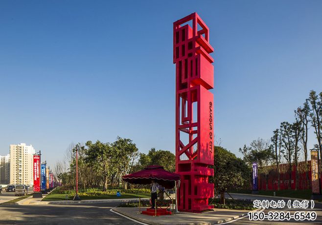 涪陵住宅小區精神堡壘雕塑