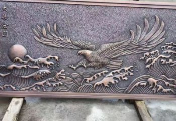 吐魯番老鷹浮雕訂做，景區雕塑，鍛銅動物浮雕定價