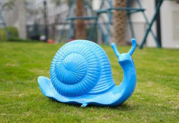 克拉瑪依彩繪蝸牛雕塑廠家，園林動物小品，玻璃鋼蝸牛雕塑生產