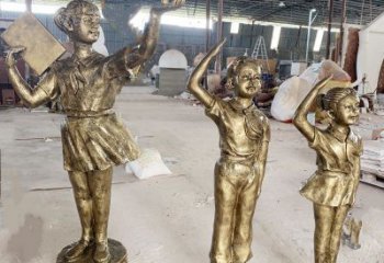 昭通學生少先隊員雕塑