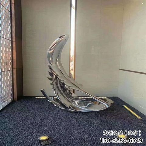 店門口羽毛雕塑 創意烤漆雕塑 仿真擺件