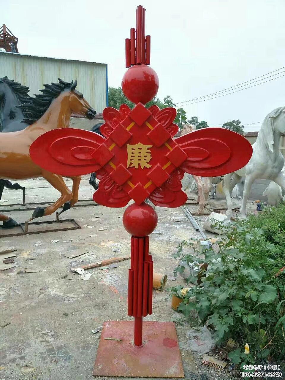黨建文化中國結(jié)雕塑常用造型
